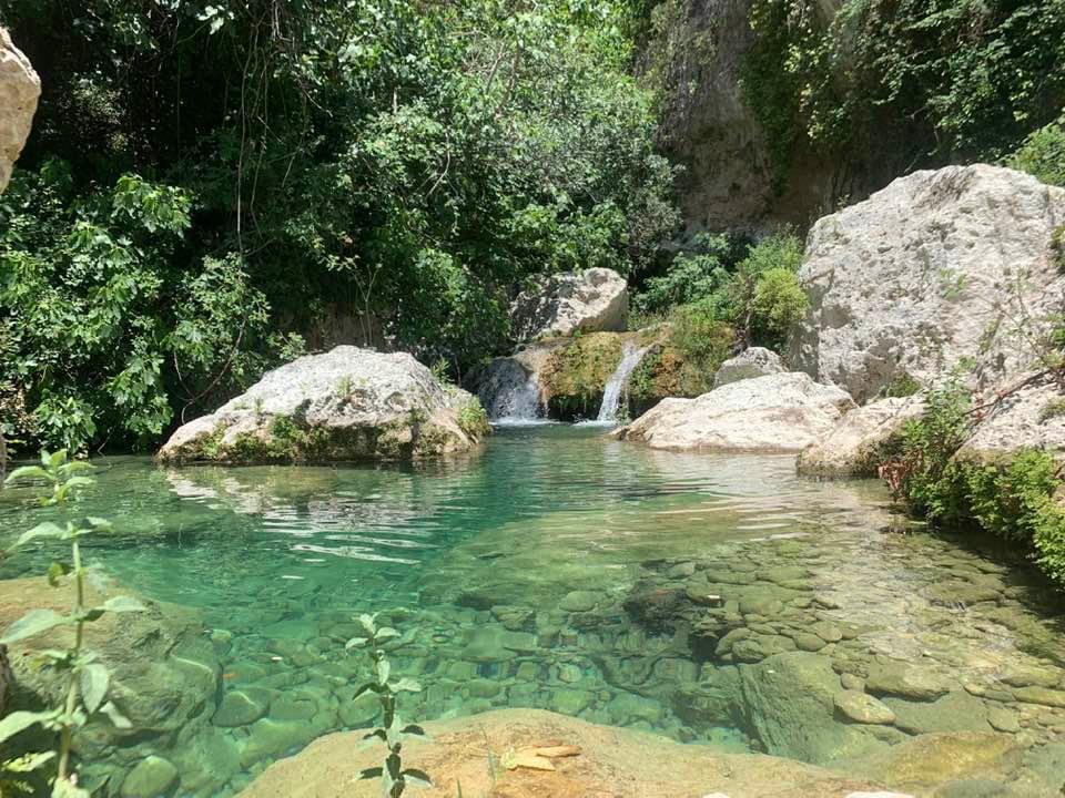 Pantalica rupestral necropolis, Anapo Valley, natural swimming pools