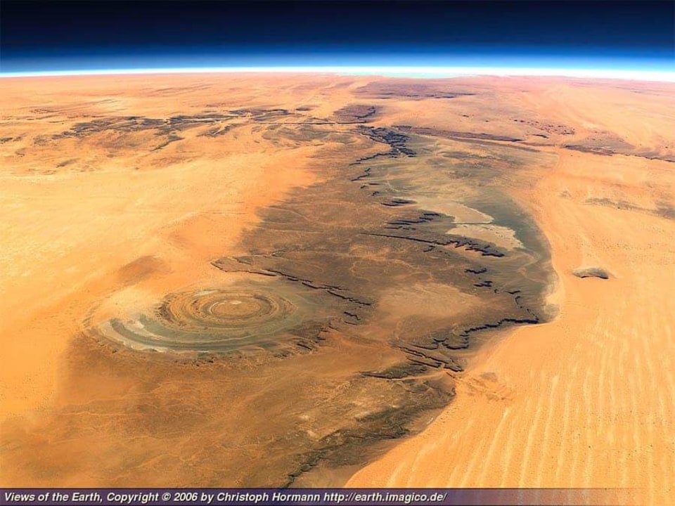 Richat Structure, Ouadane palm groves, Chinguetti dunes, Terjit palm oasis