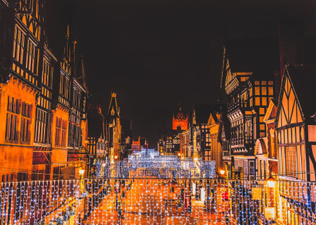Chester's beautiful streets, colourful Winter Watch Parades, Father Christmas