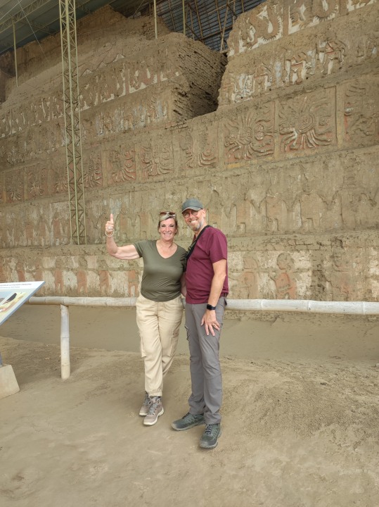 Huaca de la Luna murals, Huaca del Sol ruins, Moche Site Museum collections
