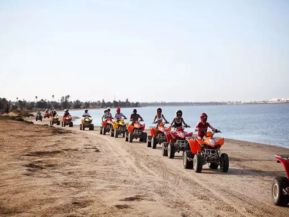 Flamingo Island beaches, Houmt Souk marina, Djerba coastline
