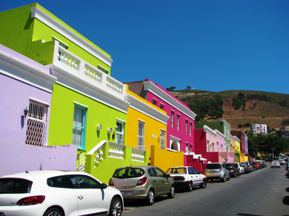 Table Mountain skyline, Robben Island ferry, Bo-Kaap coloured houses, V&A Waterfront promenade