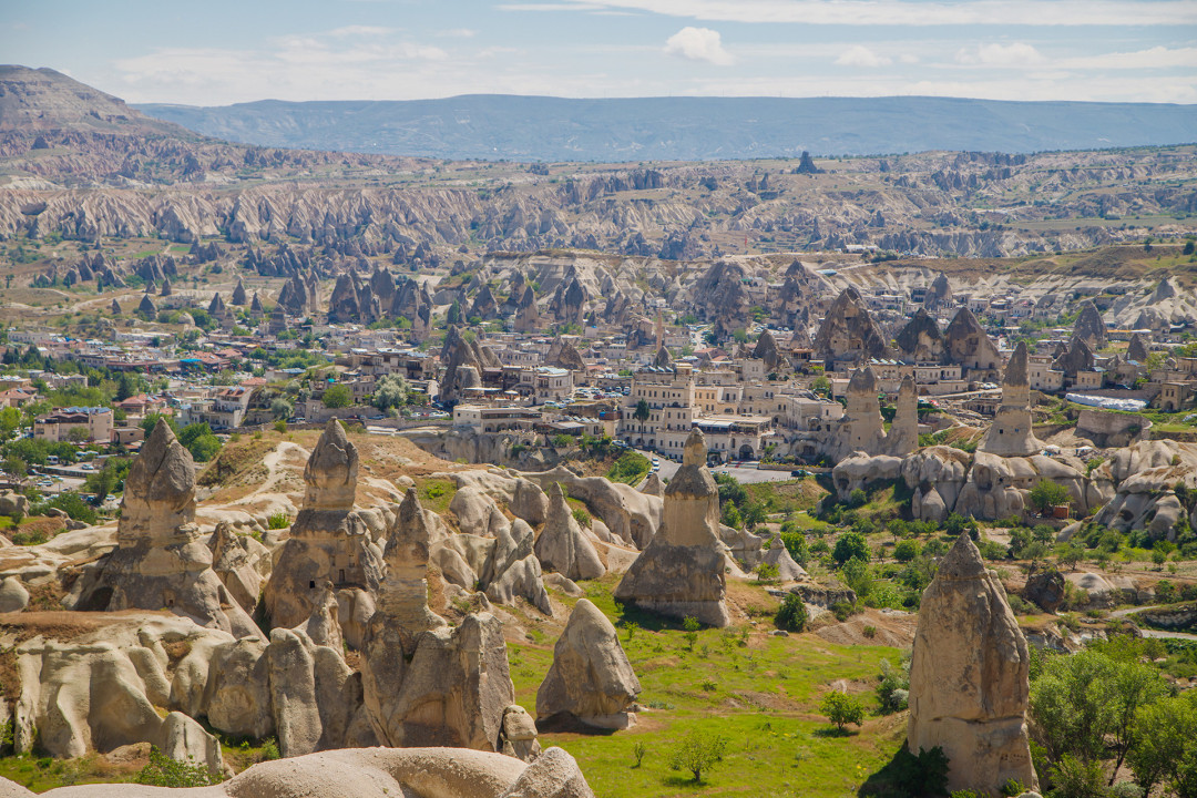 Derinkuyu underground city, Göreme Valley's rock formations, Rose Valley's rose-coloured rock