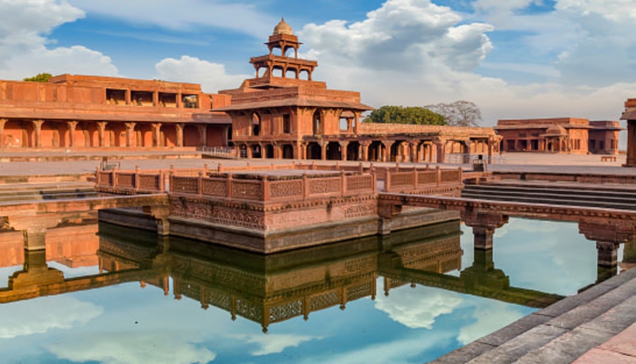 Taj Mahal, River Ganges at Varanasi, Khajuraho temples, Amer Fort elephant ride