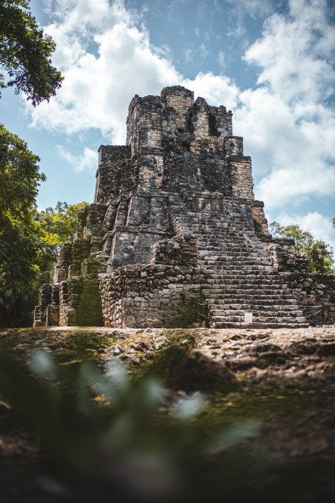 Muyil Archaeological Site, the tallest viewpoint in the reserve, two freshwater lagoons, ancient canal