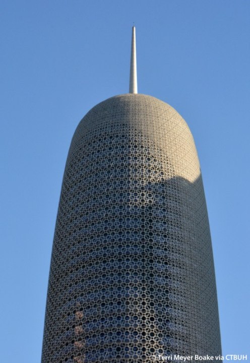 Souq Waqif market lanes, the Corniche waterfront, Katara Cultural Village, Lusail City's modern skyline