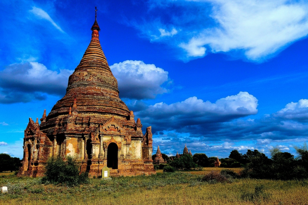 Ananda Temple, Shwezigon Pagoda, Nyaung U Market, Old Bagan, Myanmar (Burma)