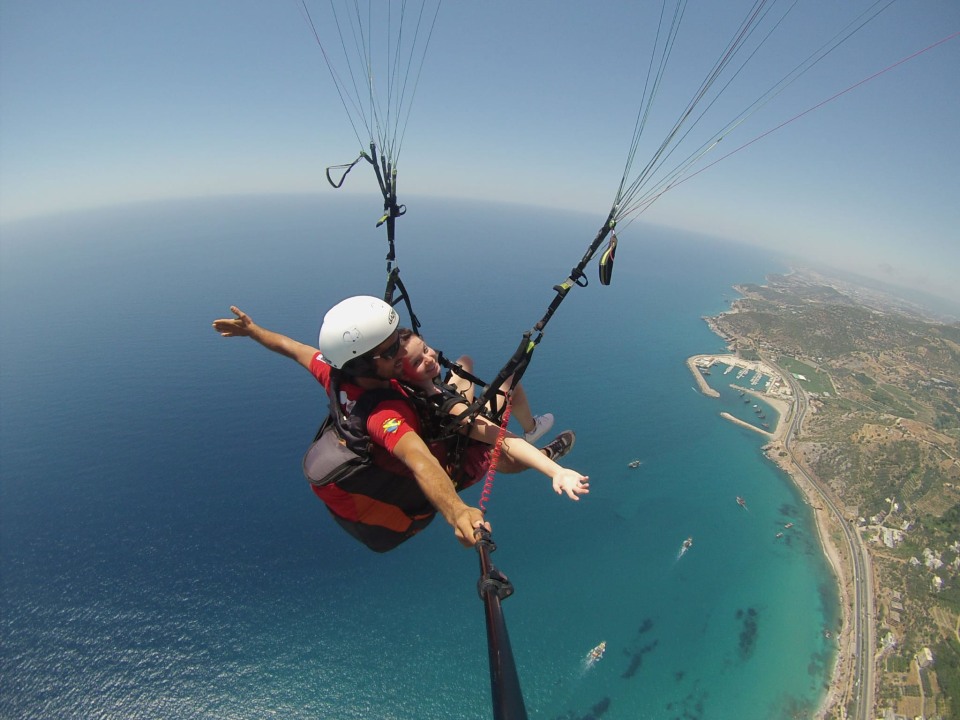 Cleopatra Beach, the light blue Mediterranean Sea, 700-metre-high hill