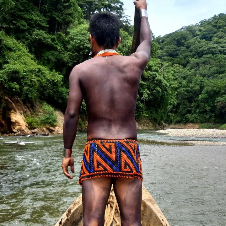 Río Chagres, Panamá, Dosake Biakiru Waterfall, Embera community