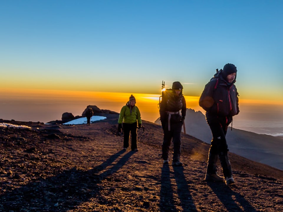 Shira Camp, Barranco Valley, Stella Point near the crater rim, Uhuru Peak
