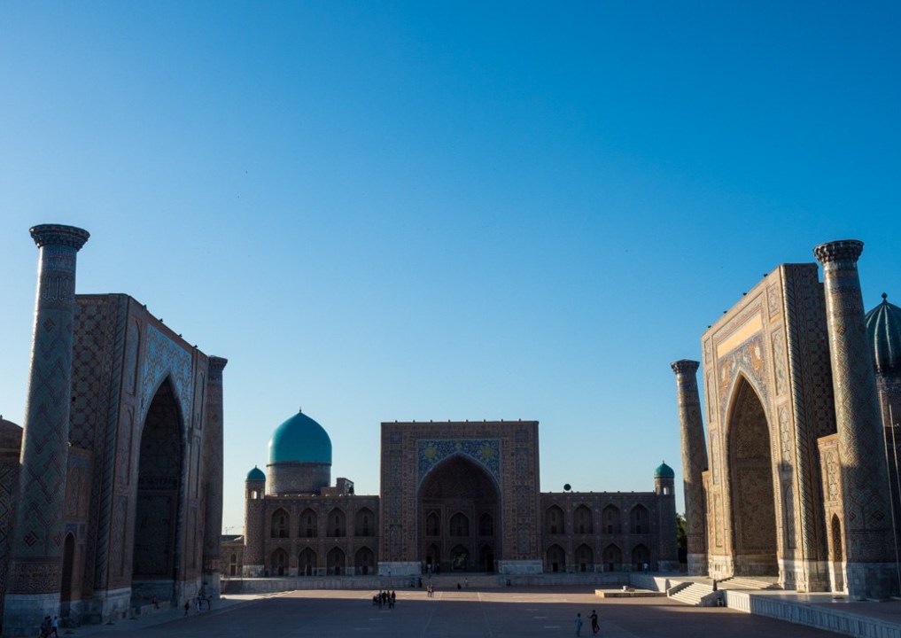 Registan's madrasahs, Gur-e-Amir mausoleum, Shah-i-Zinda necropolis, Siyob Bazaar