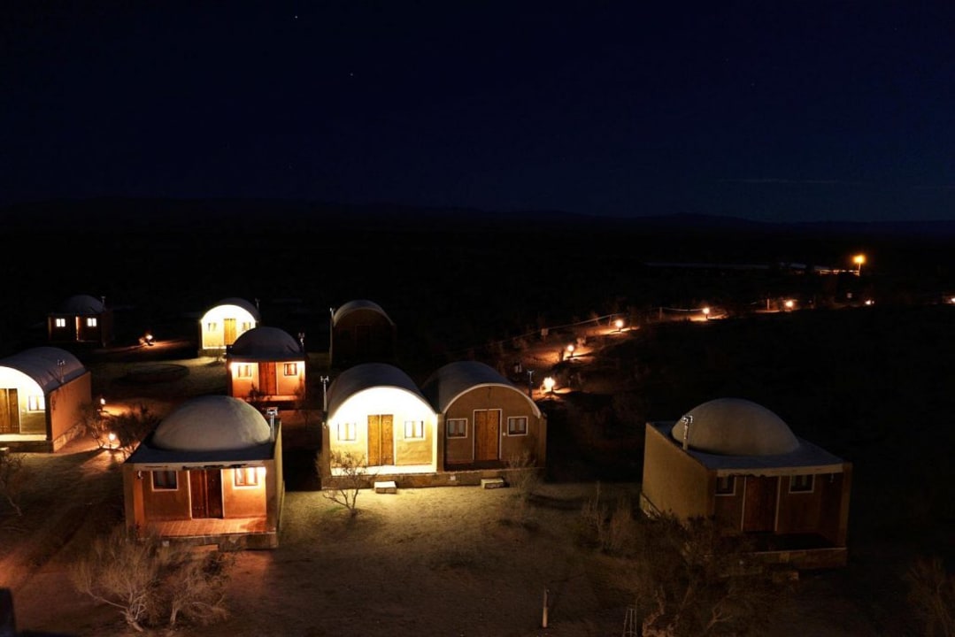 Matin Abad eco-resort, Karkas Mountains, sand dunes and mountain gorges