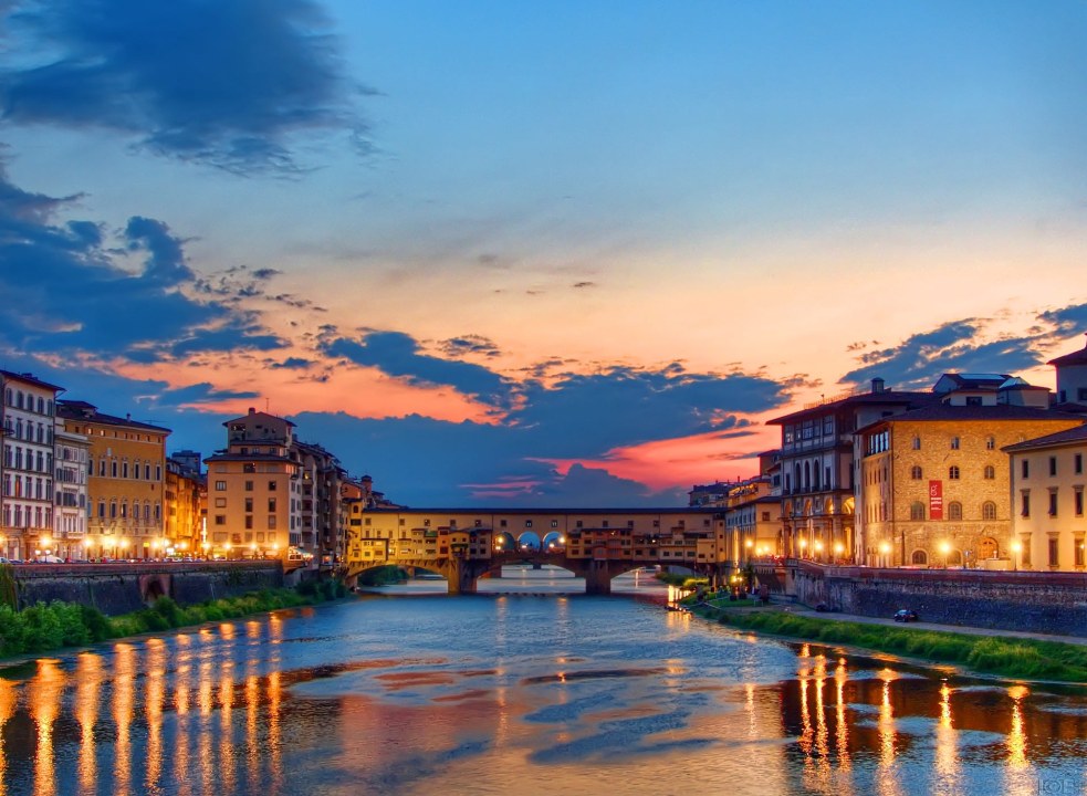 Florence Cathedral, medieval tower houses, Piazza della Signoria, Ponte Vecchio