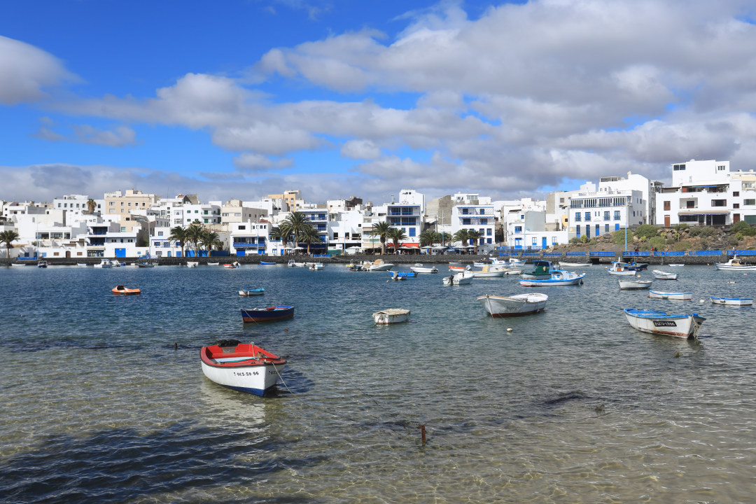 Arrecife, Castle of Saint Gabriel, Church of San Ginés, two small lakes inside the craters of two old volcanoes
