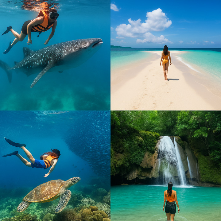 Sardines Run, Pescador Island cliffs, Kawasan Falls, Sumilon Island sandbar