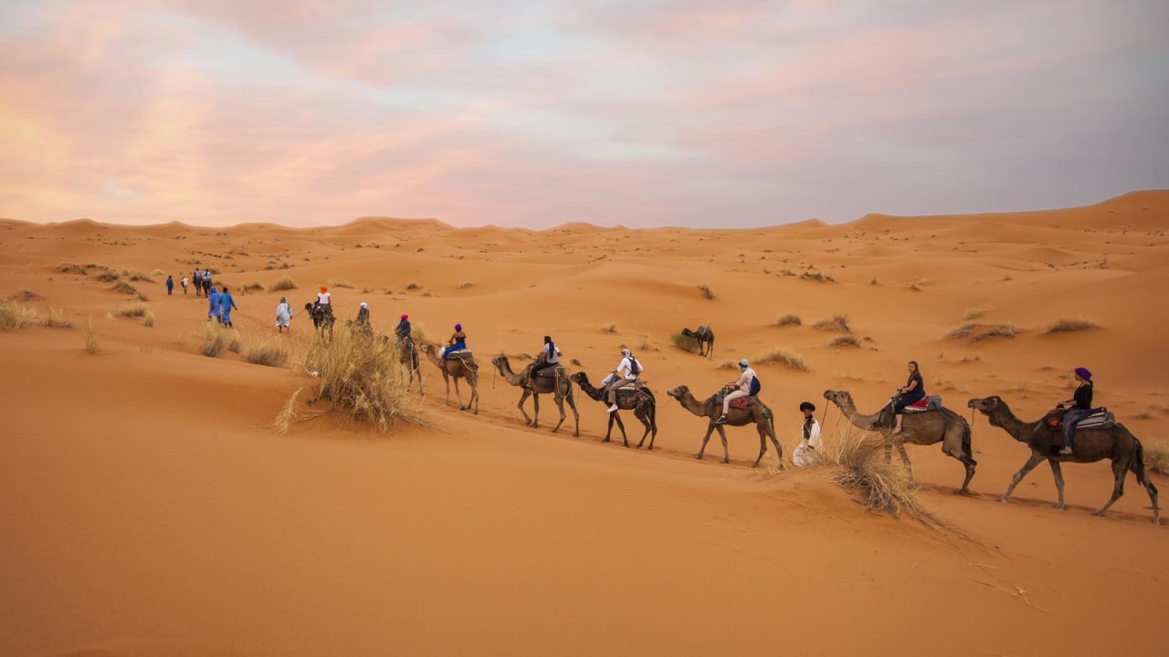 Tizi n'Tichka Pass, Aït Benhaddou Kasbah, Erg Chigaga dunes
