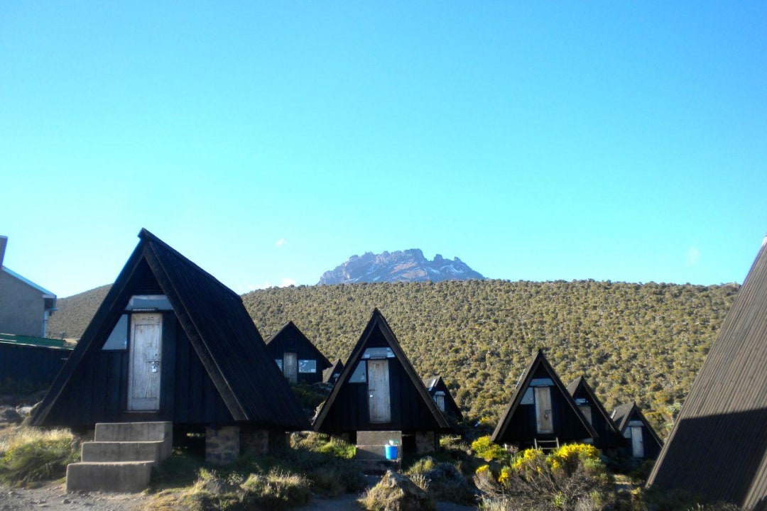 Mandara Hut, the lunar desert of the Saddle between Mawenzi and Kibo, Uhuru Peak
