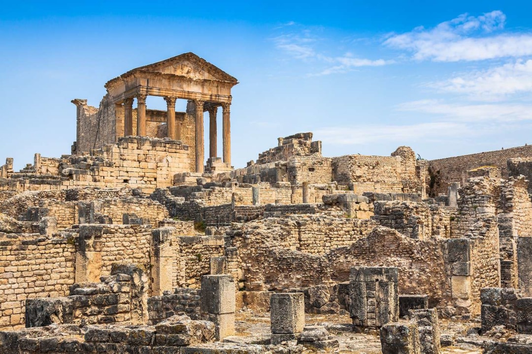 Fahs cultural atmosphere, Testour's unique architecture, the ancient ruins of Dougga