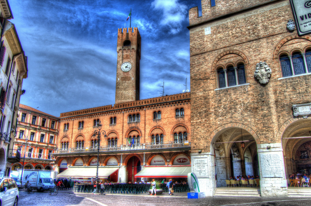 Sile River, Quartiere Latino, Piazza dei Signori, Treviso Cathedral