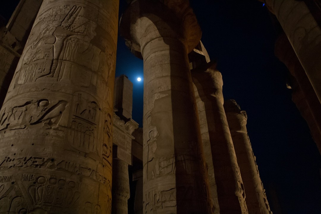 Karnak Temple, Avenue of Sphinxes, Great Court, sacred lake