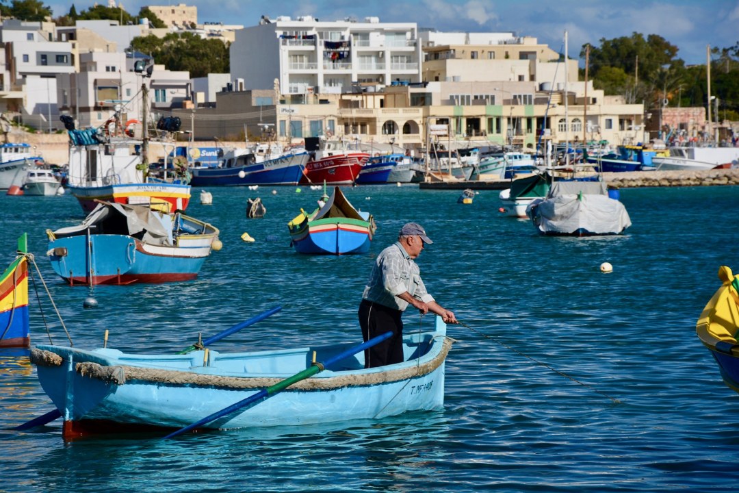 Marsaxlokk, Blue Grotto sea caves, Hagar Qim Neolithic Temples