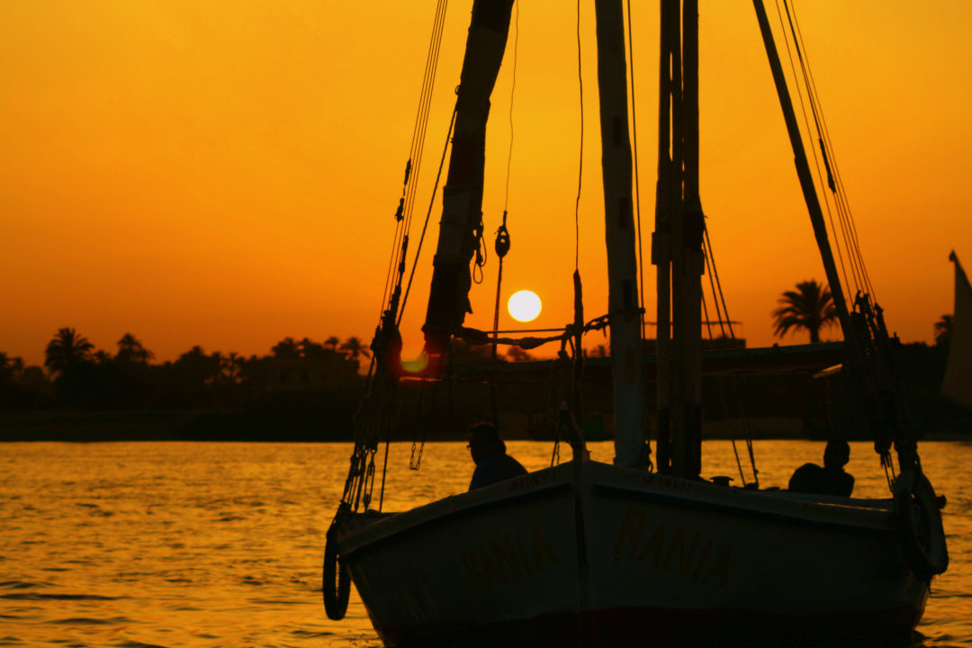 Nile River, Luxor, motorboat dinner
