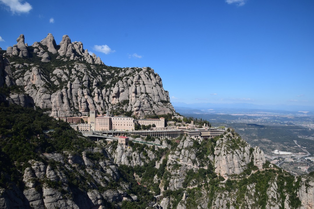 Montserrat Monastery, the magnificent rocky mountain of Montserrat, Barcelona