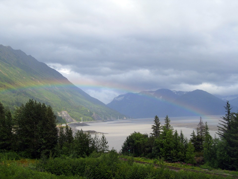 scenic Turnagain Arm, Beluga Point and Bird Point, Alaska Wildlife Conservation Center, panoramic Tern Lake