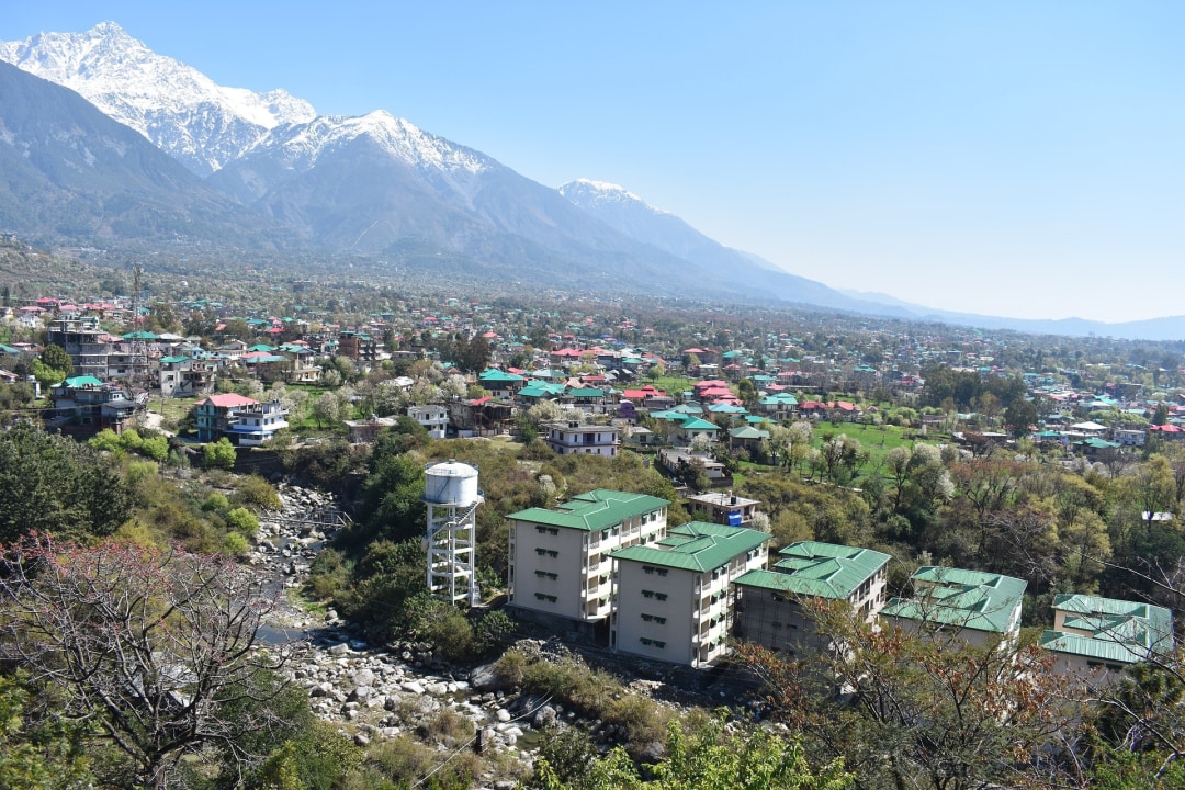McLeod Ganj streets, Dhauladhar mountain range, Bagsu Nag waterfall
