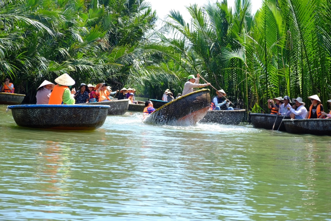 water coconut forest, basket boats, Hội An Ancient Town, Japanese Bridge