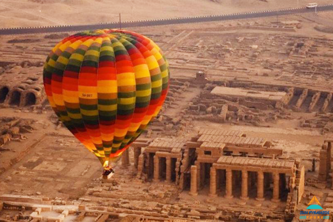 Hot Air Balloon Ride, Luxor, West Bank ruins