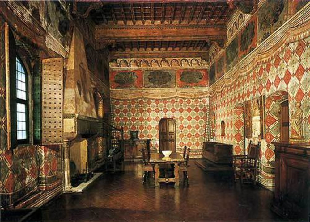Palazzo Davanzati, frescoed rooms, medieval tower house, Renaissance-style palace
