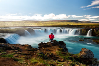 Goðafoss Waterfall & Fjord Viewpoint from Akureyri
