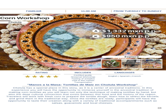 5-Hour Corn Tortilla Workshop in Cholula with Nixtamal Experience