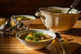 3-Hour Finnish Dinner Experience in Rovaniemi with Northern Lights