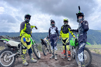3-Hour Mount Batur Motocross Adventure through Black Lava and Sand