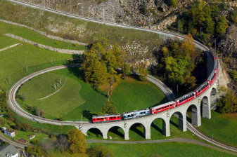 Full-Day Bernina Train and St. Moritz Tour from Milan via Swiss Alps