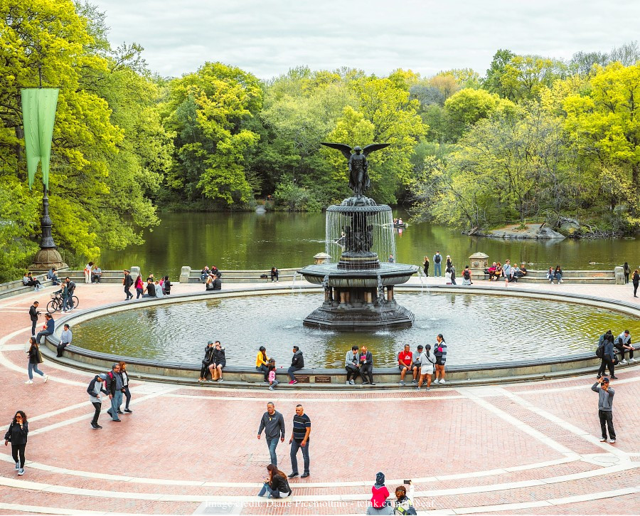 Central Park, Bethesda Fountain  Attractions in Central Park, New York