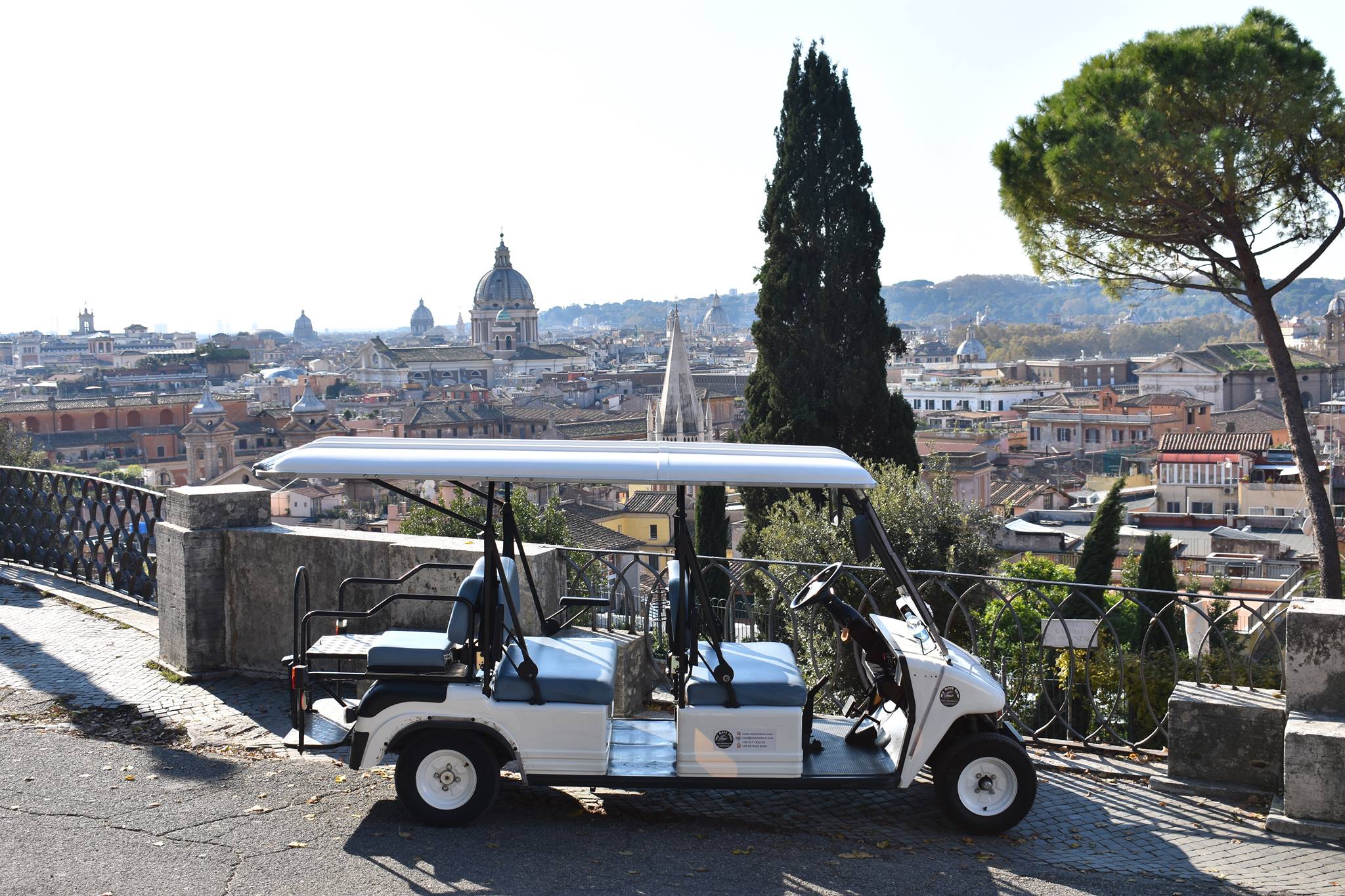 rome tour golf cart