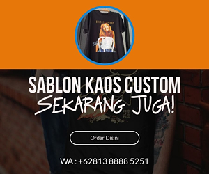Kaos Sablon Nama Keren Cemara Kulon DIkirim Dari Bandung murah