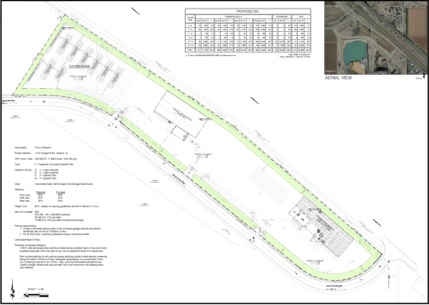 U-Haul Tangerine and I-10 — site plan or rendering