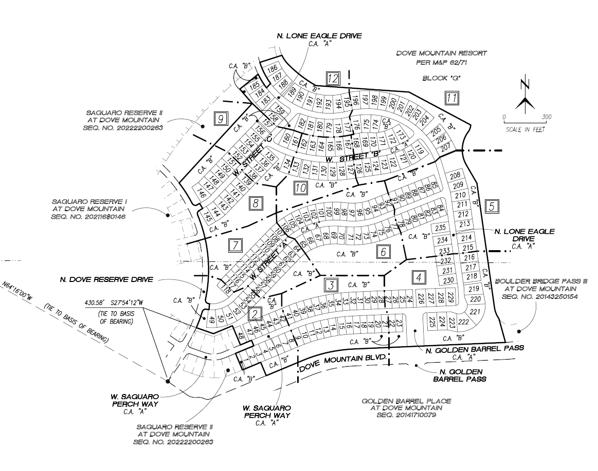 Saguaro Reserve III at Dove Mountain — site plan or rendering