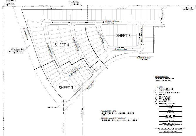 Mandarina Phase 1B Parcel D Lots 885-998 Final Plat — site plan or rendering