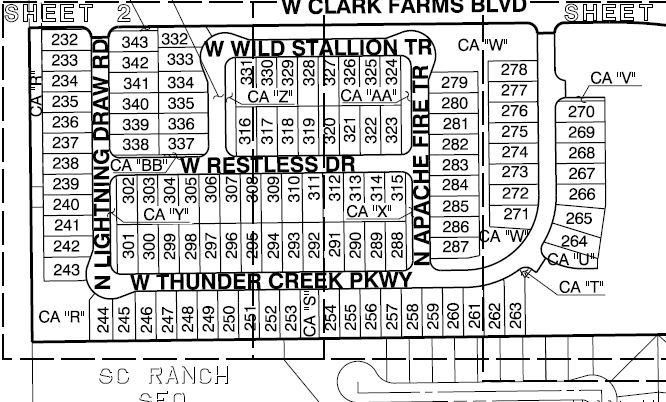 Remington Ranch Final Lots 232-343 — site plan or rendering