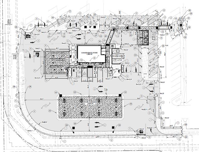 Walmart Fuel Station — site plan or rendering