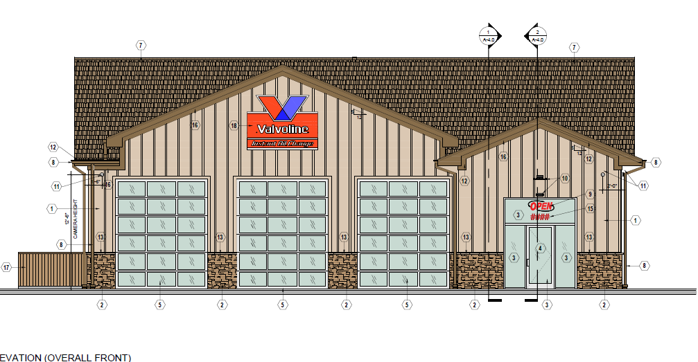 Valvoline @ Heritage Park — site plan or rendering