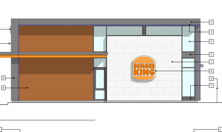 Burger King — site plan or rendering