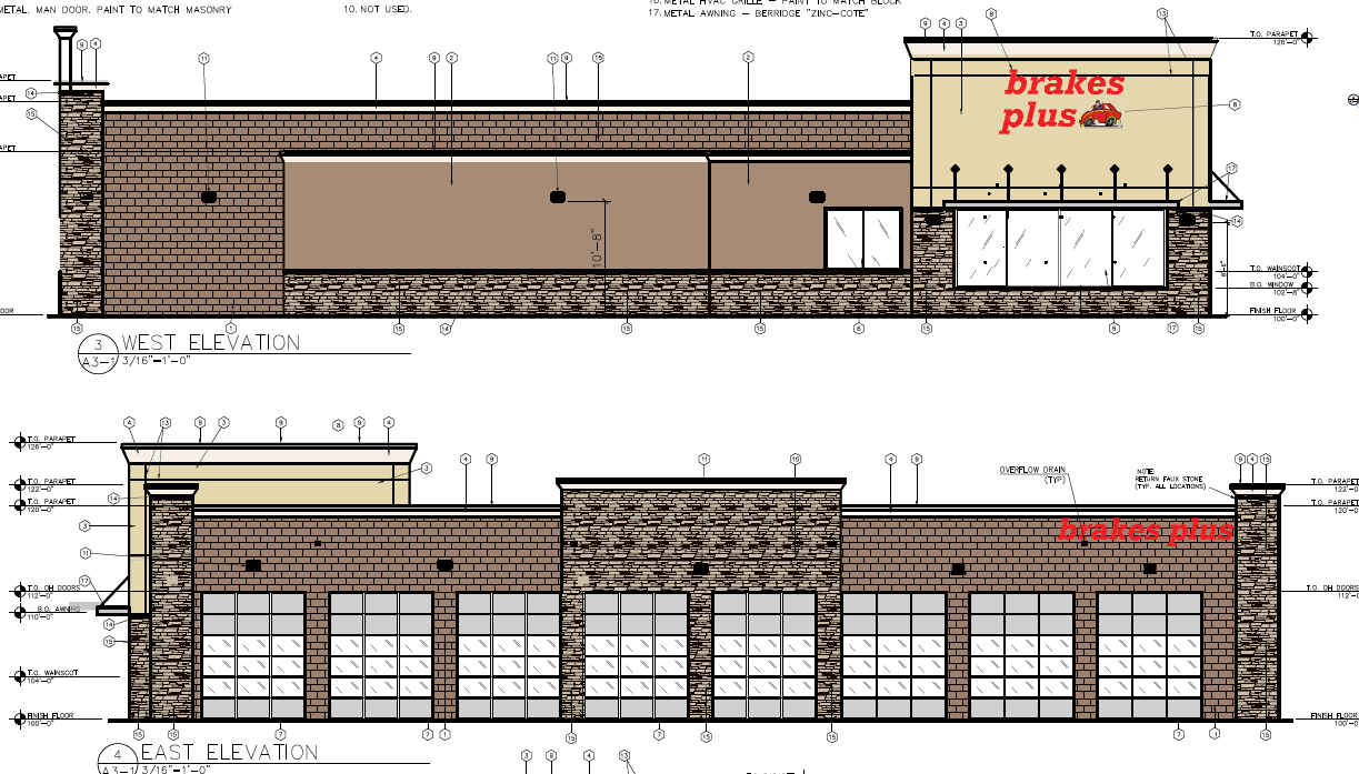Brakes Plus — site plan or rendering
