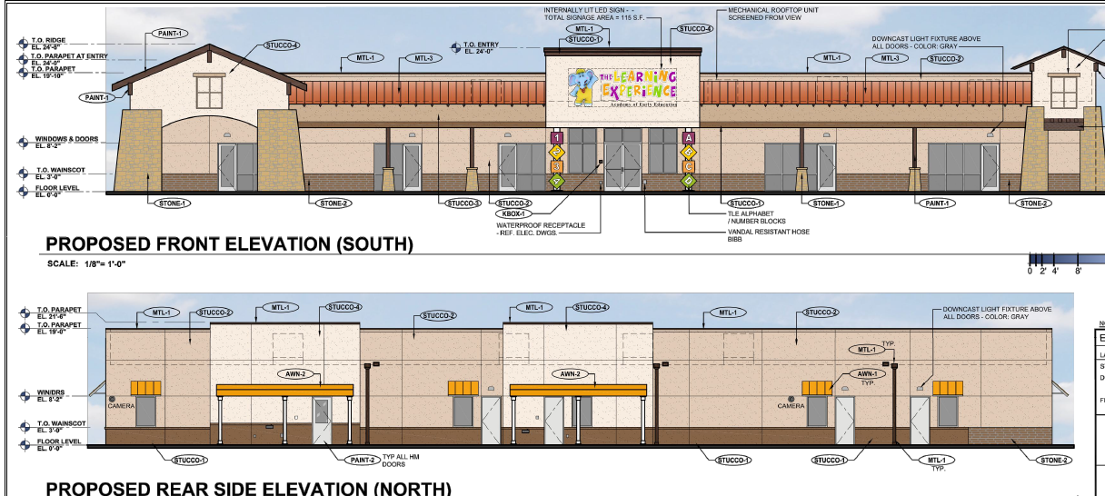 The Learning Experience - Thornydale — site plan or rendering
