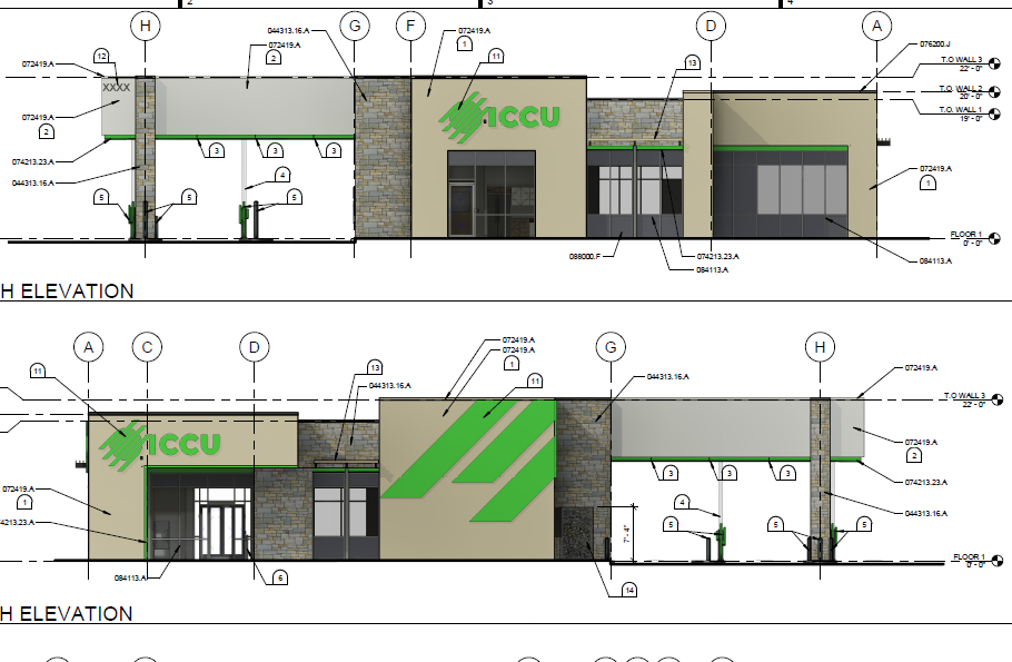 ICCU - CREDIT UNION — site plan or rendering